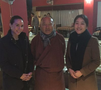 Janine Elizabeth and Bomi with the Director General of the Royal Government of Bhutan